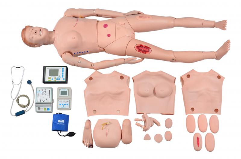 MANEQUIM BISSEXUAL ADULTO AVANÇADO DE 1,70 CM P/ HABILIDADES EM ENFERMAGEM