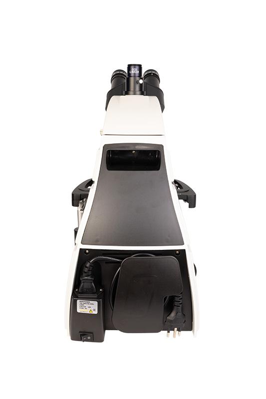 Microscópio Biológico Trinocular Planacromático Infinito ICS (SISTEMA DE CORREÇÃO INFINITA) com Aumento de 40x a 1.600x e Iluminação de 5W 